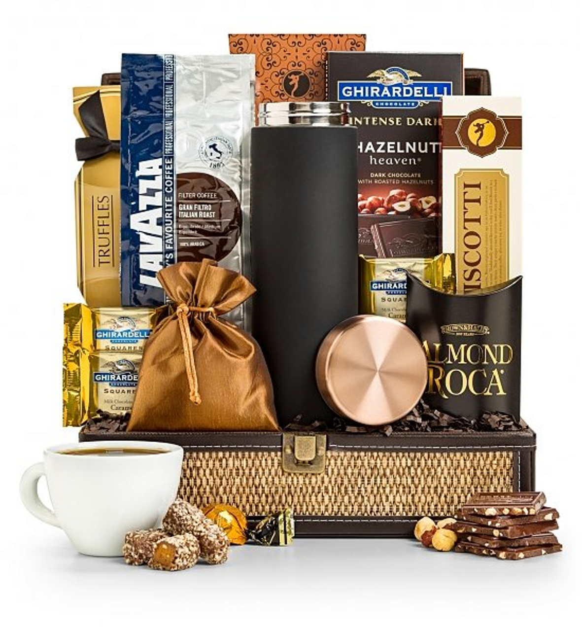 Coffee Lovers' Deluxe Gift Basket | Savvy Custom Gifts